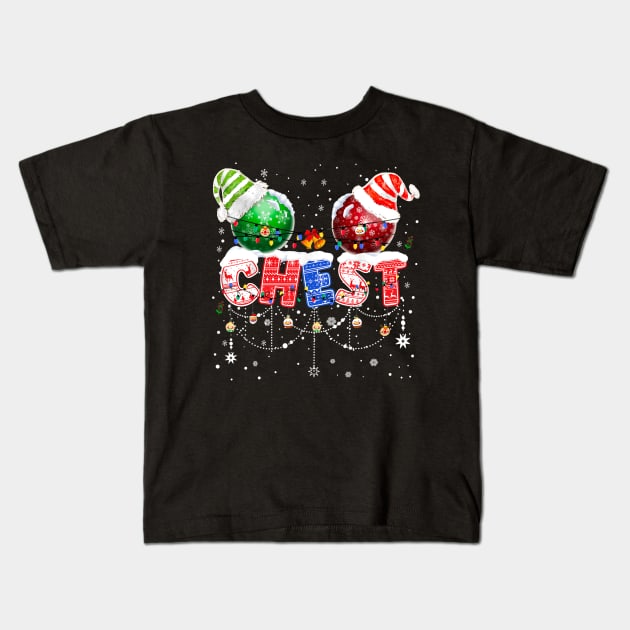 Chestnuts Matching Family Funny Chest Nuts Christmas Kids T-Shirt by kyoiwatcher223